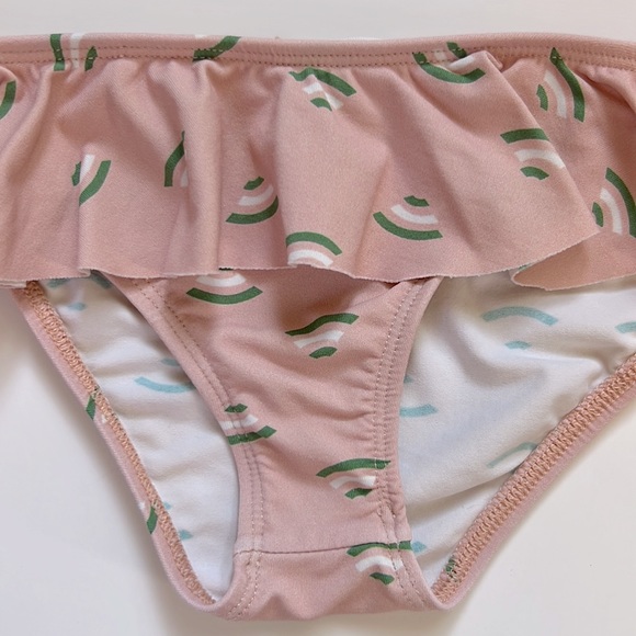 Hello Simone Pink 2-Piece Ruffle Swimsuit Size 4 Years - Picture 7 of 15